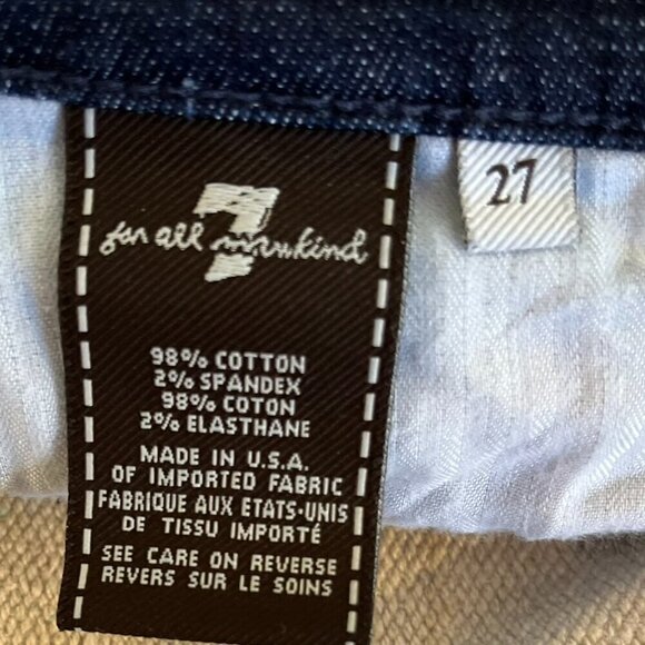 7 For All Man Kind Woman's Dojo Summer Denim Capri - Picture 7 of 8